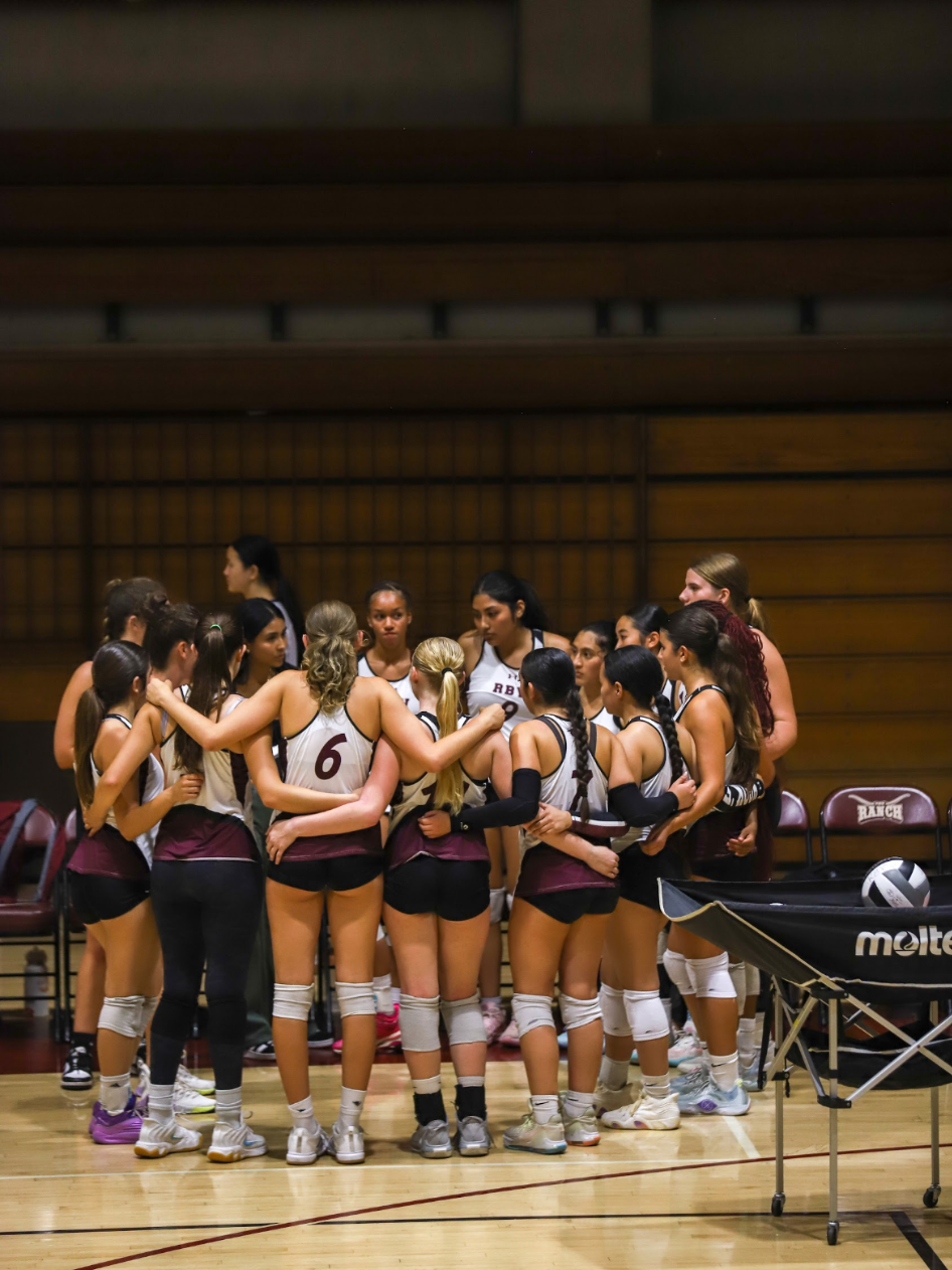 RBV Volleyball team photo at Rancho Buena Vista High School